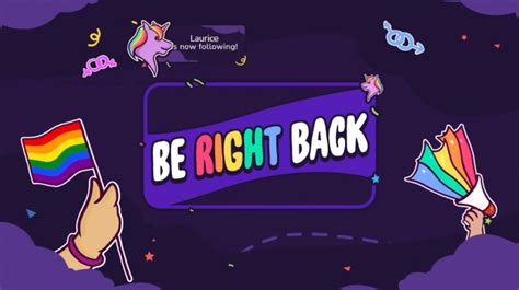 Streamelements Pride Animated Package Be Right Back Scene Twitch