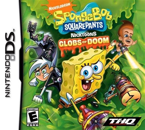 Spongebob Squarepants Featuring Nicktoons Globs Of Doom Ds Game