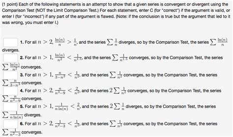 Solved Each Of The Following Statements Is An Attempt To