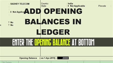 How To Add Opening Balances In Ledgers Tally Erp 9 Easy Tutorial P 8 Ics Institute Youtube