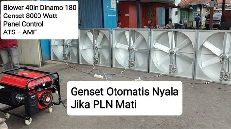 Blower Rakitan In Genset Panel Ats Amf Pesanan Bang Malik Di Kumai