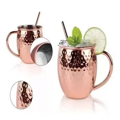 Everso Set De 2 Mugs De Cobre Wayu Tragos Moscow Mule Mojito Bar