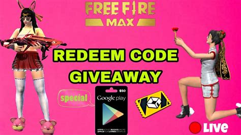 FREE FIRE LIVE REDEEM CODE GIVEAWAY COSTUME ROOM GIVEAWAY