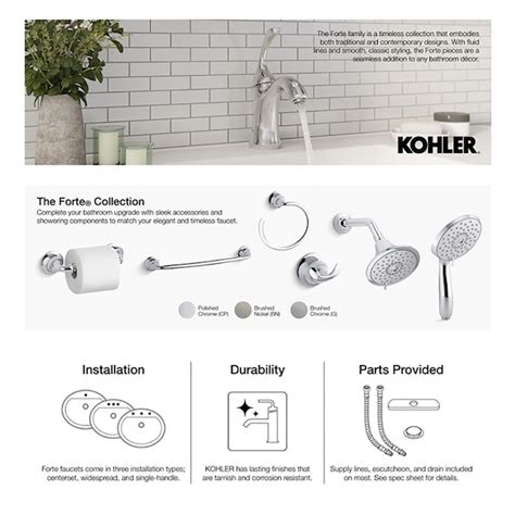 Kohler Vibrant Brushed Nickel 1 Handle Lever Shower Faucet Handle T10290 4 Bn At