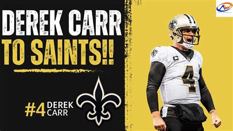 Derek Carr Signed With The New Orleans Saints Nfl News Youtube