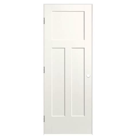 Masonite Winslow 30 In X 80 In Primed 3 Panel Craftsman Solid Core Molded Composite Pre Hung