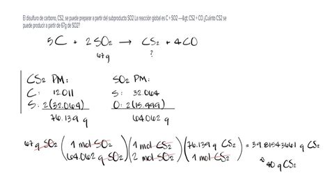 El Disulfuro De Carbono CS2 Se Puede Preparar A Partir Del