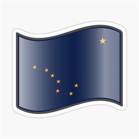 "Alaska Flag Emoji" Sticker for Sale by fergyfilms | Redbubble