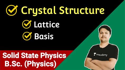 Crystal Structure Lattice And Basis Solid State Physics Bsc