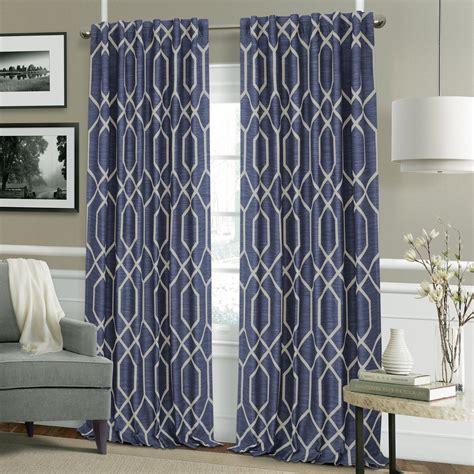 20 Collection Of Kaiden Geometric Room Darkening Window Curtains