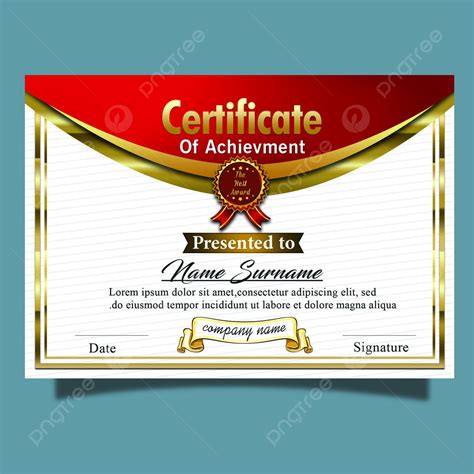 Award Certificate Template Psd