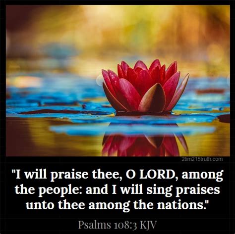 2 Timothy 215 Truth Verse Of The Day Psalms 1083 Kjv
