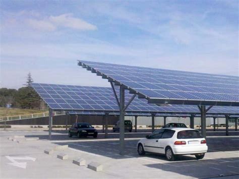 Solar Parking Lot Anodized Aluminum Pv Mounting Structures