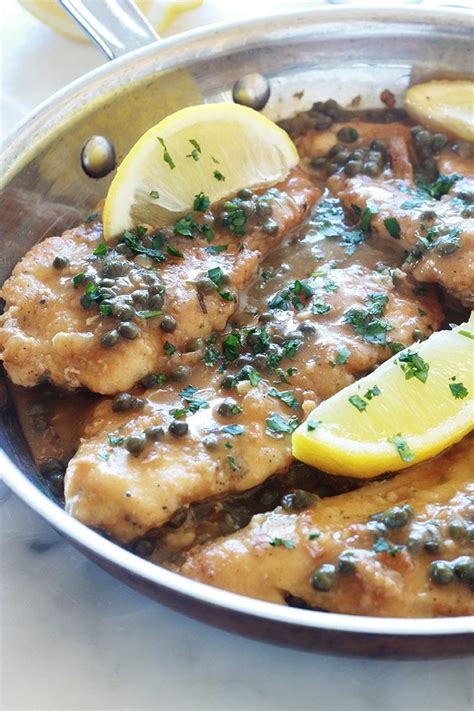 Poulet Piccata Escalopes De Poulet Sauce Au Citron Et Câpres Recette Poulet Piccata Plats