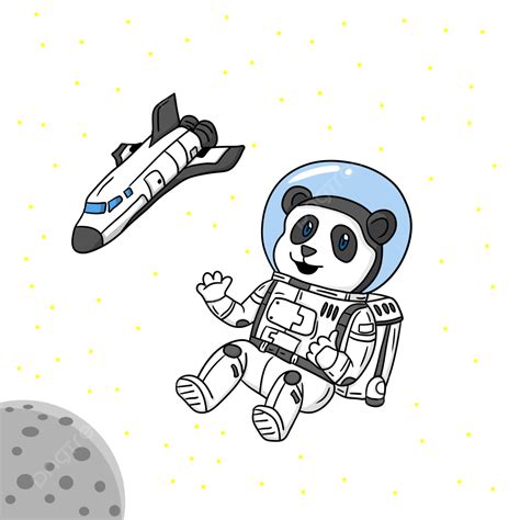 Astronaut Space Alien Vector Design Images Astronaut Panda In The