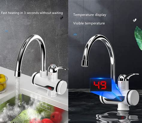 Hot Water Heater Faucet Instant Tankless Water Heater Electric Kitchen Bathroom Fast Heating Tap