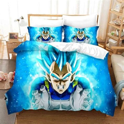 Powerful Energy Vegeta Super Saiyan Blue Bedding Set