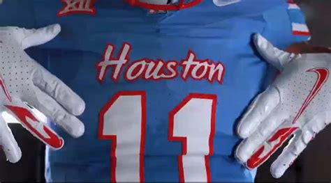 Houston Cougars Unveil Glorious Oilers-Themed Throwback Uniforms | WKKY Country 104.7