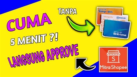 Cara Daftar Mitra Shopee Tanpa Buku Tabungan Terbaru Youtube