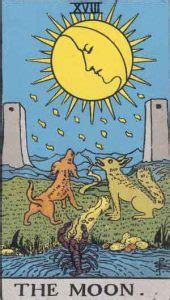 XVIII La Luna Significados y Simbología en el Tarot