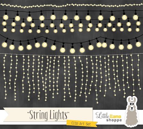 String Lights Clipart Fairy Lights Clip Art Wedding