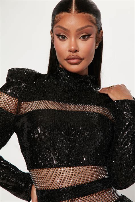 See You Soon Sequin Midi Dress Black Fashion Nova Dresses