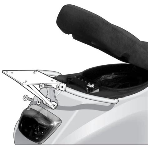 Rear Attachment For Shad Top Master Top Case Specific For Piaggio Lx