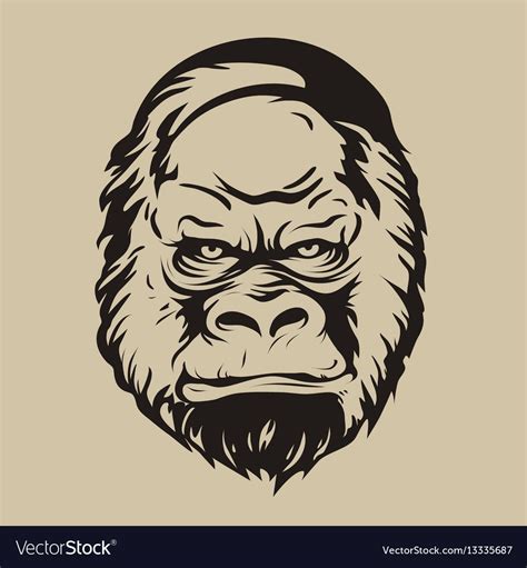 Angry Gorilla Face Vector at Vectorified.com | Collection of Angry Gorilla Face Vector free for ...