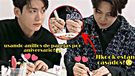 JUNGKOOK Y JIMIN USANDO ANILLOS DE PAREJA ESTÁN CASADOS jikook