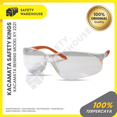 Jual Kacamata Safety Kings Clear Bening Pelindung Anti Gores Ky