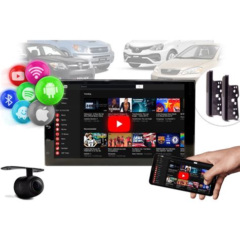 Kit Central Multimidia Android 12 Mp5 Automotivo Aparelho 2 Din Som Pra