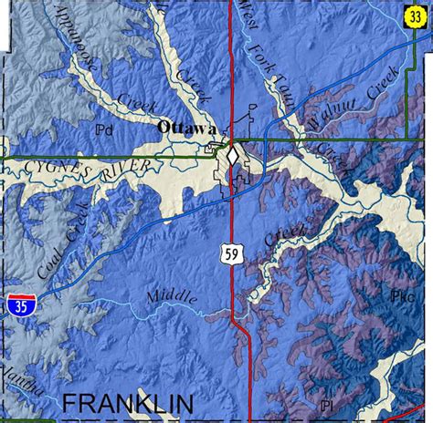 KGS--Geologic Map--Franklin