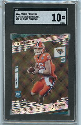 Panini Prestige Trevor Lawrence Xtra Points Diamond Rc Sgc