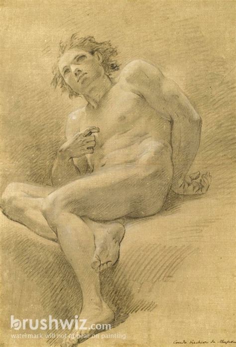 Seated Male Nude By Corrado Giaquinto Oil Painting Reproduction