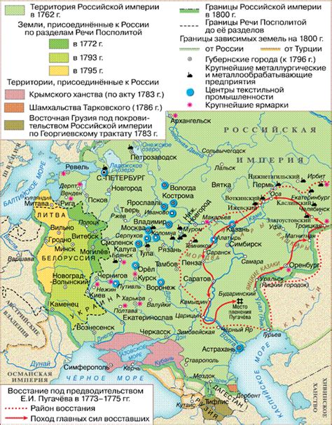Карта россии 18 века