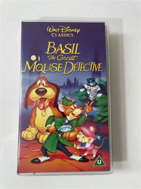 Walt Disney Classics Basil The Great Mouse Detective Vhs Eur