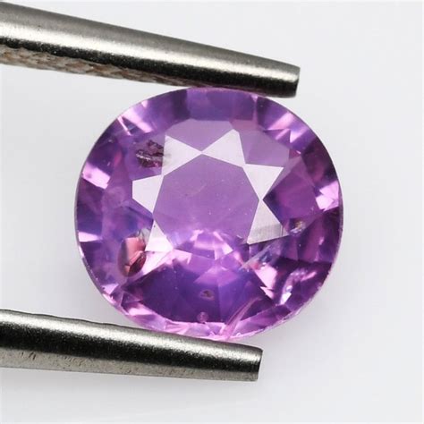 1 Pcs No Reserve Intense Purplish Pink Sapphire 1 24 Ct Catawiki