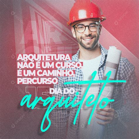 Social Media Dia Do Arquiteto 15 De Dezembro PSD Editável download