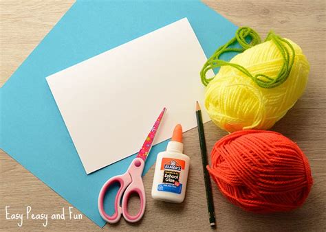 Yarn Flower Craft - Easy Peasy and Fun