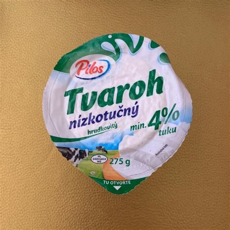 tvaroh 4 tuku lahodná chuť Pilos kalorie kJ a nutriční hodnoty