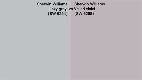 Sherwin Williams Lazy Gray Vs Veiled Violet Side By Side Comparison