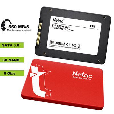 Tb Netac Interne Festplatte Ssd Sata Iii Gb S Mb S D Nand