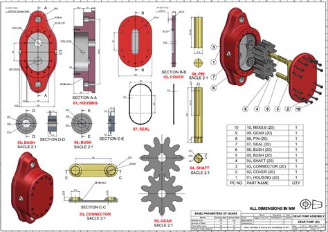 Gear Pump 3d Cad Model Assembly