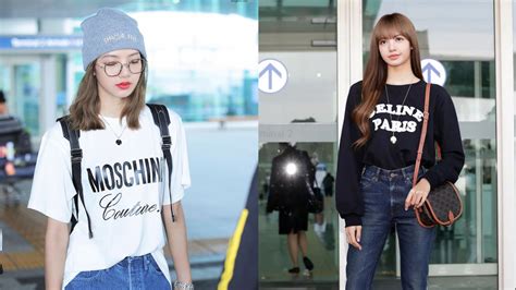 Blackpink Lisas Airport Fashion Evolution The Times Of Bollywood