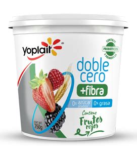 Yoplait Doble Cero YOGHURT DOBLE CERO FIBRA BATIDO FRUTOS ROJOS Yoplait