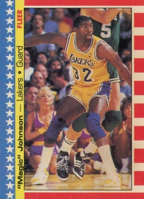 1987 Fleer Sticker Magic Johnson 1 Basketball VCP Price Guide