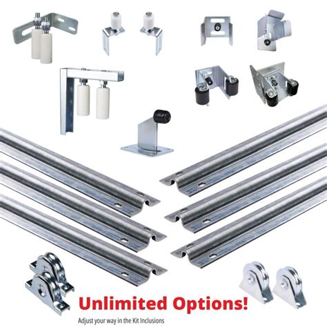 28m 32m Complete Residential Sliding Gate Hardware Package Kit Suitable For Steel