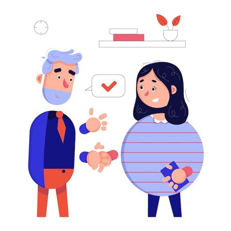 Premium Vector Colleagues Shake Hands