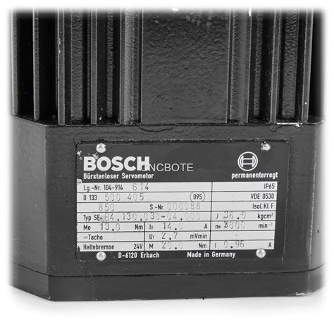 Buy Bosch SE B4 130 030 04 000 Brushless Servomotor From CNC BOTE