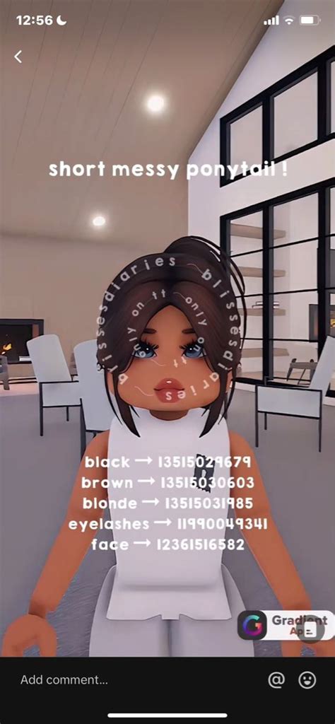 Pin By Cindy Molina On Beverly Avenue Code Messy Ponytail Blonde Hair With Bangs Black Hair